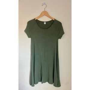 Old Navy T-Shirt Dress Green